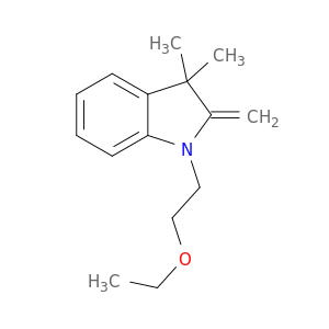 1H-Indole, 1-(2-ethoxyethyl)-2,3-dihydro-3,3-dimethyl-2-methylene-