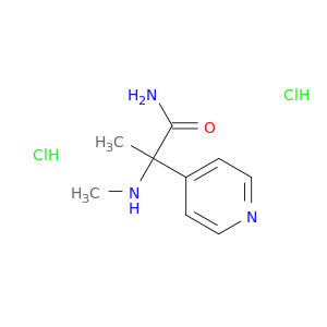 2-(methylamino)-2-(pyridin-4-yl)propanamide dihydrochloride