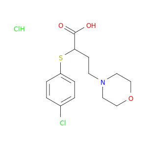 2-(morpholin-4-yl)ethyl[(4-chlorophenyl)sulfanyl]acetate hydrochloride(1:1)