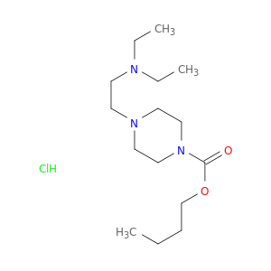 1-Piperazinecarboxylicacid, 4-[2-(diethylamino)ethyl]-, butyl ester, hydrochloride (1:1)