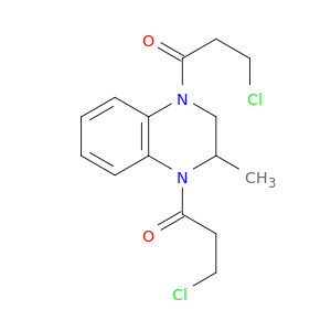 Quinoxaline,1,4-bis(3-chloro-1-oxopropyl)-1,2,3,4-tetrahydro-2-methyl- (9CI)