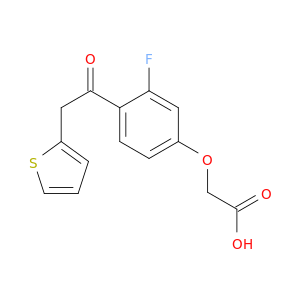 Acetic acid, [3-fluoro-4-(2-thienylacetyl)phenoxy]-