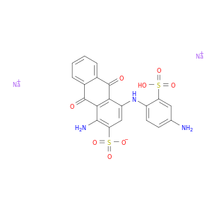 2-蒽磺酸,1-氨基-4-[(4-氨基-2-亚硫代苯基)氨基]-9,10-二氢-9,10-二氧化钠-钠盐(1：2)
