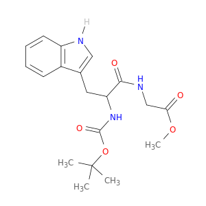 METHYL 2-[[3-(1H-INDOL-3-YL)-2-(BOC-AMINO)PROPANOYL]AMINO]ACETATE
