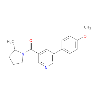 Pyrrolidine, 1-[[5-(4-methoxyphenyl)-3-pyridinyl]carbonyl]-2-methyl-