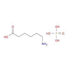 Hexanoic acid, 6-amino-, phosphate (1:1)