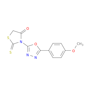 4-Thiazolidinone, 3-[5-(4-methoxyphenyl)-1,3,4-oxadiazol-2-yl]-2-thioxo-