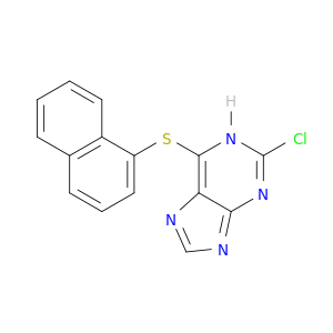 1H-Purine, 2-chloro-6-(1-naphthalenylthio)-