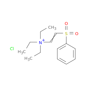 Ethenaminium, N,N,N-triethyl-2-(phenylsulfonyl)-, chloride
