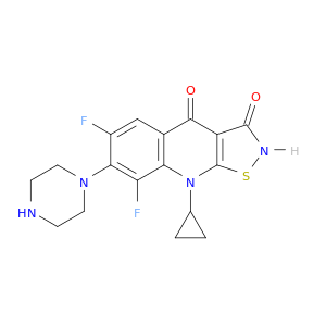 Isothiazolo[5,4-b]quinoline-3,4(2H,9H)-dione,9-cyclopropyl-6,8-difluoro-7-(1-piperazinyl)-
