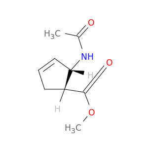 3-Cyclopentene-1-carboxylic acid, 2-(acetylamino)-, methyl ester, cis-