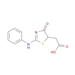[(2E)-4-oxo-2-(phenylimino)-1,3-thiazolidin-5-yl]acetic acid