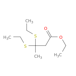 Butanoic acid, 3,3-bis(ethylthio)-, ethyl ester