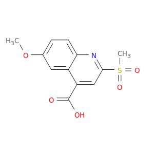 4-Quinolinecarboxylic acid, 6-methoxy-2-(methylsulfonyl)-