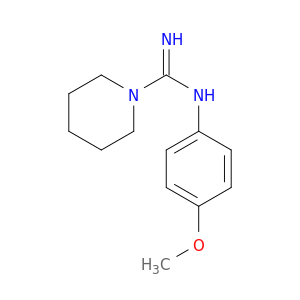 1-Piperidinecarboximidamide, N-(4-methoxyphenyl)-