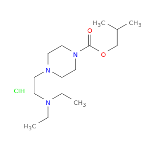 1-Piperazinecarboxylicacid, 4-[2-(diethylamino)ethyl]-, 2-methylpropyl ester, hydrochloride (1:1)