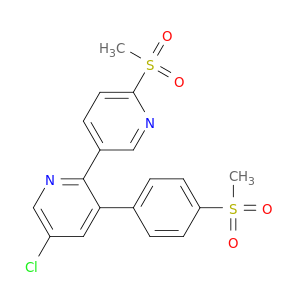 2,3'-Bipyridine, 5-chloro-6'-(methylsulfonyl)-3-[4-(methylsulfonyl)phenyl]-