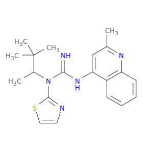 N-(2-METHYL-4-QUINOLINYL)-N'-THIAZOL-2-YL-N'-(1,2,2-TRIMETHYLPROPYL)GUANIDINE