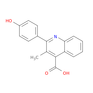 4-Quinolinecarboxylicacid, 2-(4-hydroxyphenyl)-3-methyl-