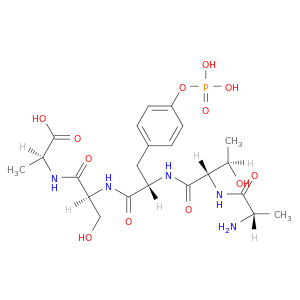 L-Alanine,N-[N-[N-(N-L-alanyl-L-threonyl)-O-phosphono-L-tyrosyl]-L-seryl]- (9CI)