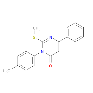 4(3H)-Pyrimidinone, 3-(4-methylphenyl)-2-(methylthio)-6-phenyl-