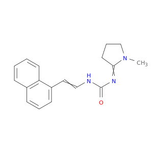 Urea, (1-methyl-2-pyrrolidinylidene)[2-(1-naphthalenyl)ethenyl]-
