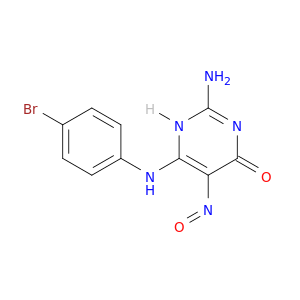4(3H)-Pyrimidinone,2-amino-6-[(4-bromophenyl)amino]-5-nitroso-