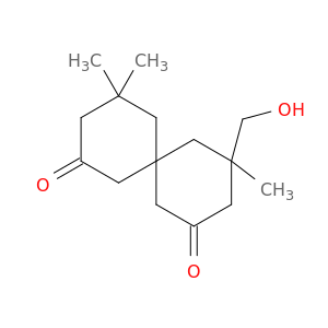 Spiro[5.5]undecane-2,8-dione, 4-(hydroxymethyl)-4,10,10-trimethyl-