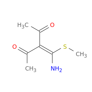 2,4-Pentanedione, 3-[amino(methylthio)methylene]-