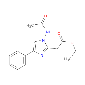 1H-Imidazole-2-acetic acid, 1-(acetylamino)-4-phenyl-, ethyl ester
