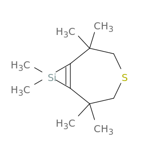 4-Thia-8-silabicyclo[5.1.0]oct-1(7)-ene, 2,2,6,6,8,8-hexamethyl-