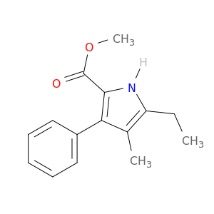 1H-Pyrrole-2-carboxylic acid, 5-ethyl-4-methyl-3-phenyl-, methyl ester