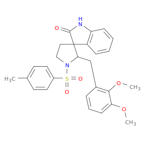 2'-(2,3-dimethoxybenzyl)-1'-[(4-methylphenyl)sulfonyl]spiro[indole-3,3'-pyrrolidin]-2(1h)-one