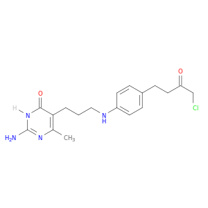 4(3H)-Pyrimidinone,2-amino-5-[3-[[4-(4-chloro-3-oxobutyl)phenyl]amino]propyl]-6-methyl-