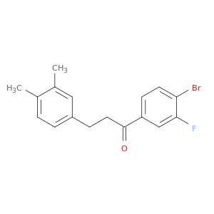 4'-BROMO-3-(3,4-DIMETHYLPHENYL)-3'-FLUOROPROPIOPHENONE
