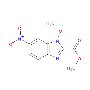 1H-Benzimidazole-2-carboxylicacid, 1-methoxy-6-nitro-, methyl ester