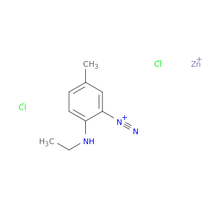 m-Toluenediazonium, 4-(ethylamino)-, chloride, compd. with zinc chloride