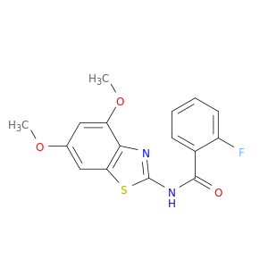 N-(4,6-DIMETHOXYBENZOTHIAZOL-2-YL)-2-FLUORO-BENZAMIDE