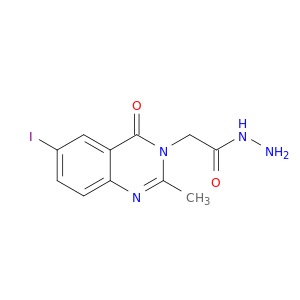 2-(6-iodo-2-methyl-4-oxoquinazolin-3(4h)-yl)acetohydrazide