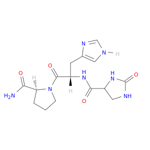 L-Prolinamide, N-[(2-oxo-4-imidazolidinyl)carbonyl]-L-histidyl-