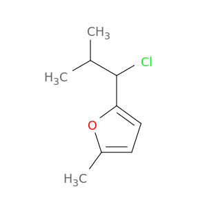 Furan, 2-(1-chloro-2-methylpropyl)-5-methyl-
