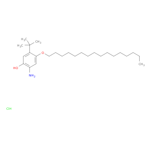 Phenol, 2-amino-5-(1,1-dimethylethyl)-4-(hexadecyloxy)-, hydrochloride