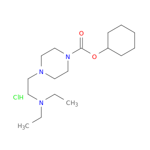 1-Piperazinecarboxylicacid, 4-[2-(diethylamino)ethyl]-, cyclohexyl ester, hydrochloride (1:1)