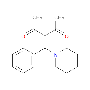 2,4-Pentanedione, 3-(phenyl-1-piperidinylmethyl)-