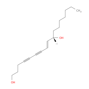 8-Heptadecene-4,6-diyne-1,10-diol, (8E,10S)-
