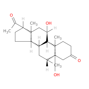 5a-Pregnane-3,20-dione, 5,11a-dihydroxy-6b-methyl- (6CI,8CI)