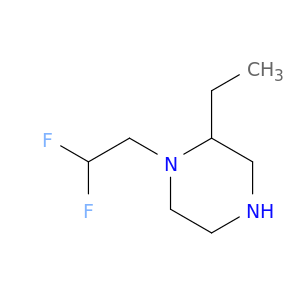1-(2,2-difluoroethyl)-2-ethylpiperazine