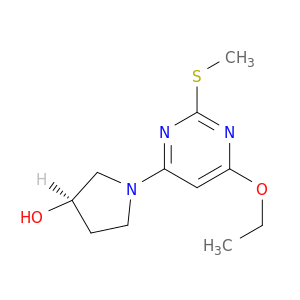3-吡咯烷醇,1-[6-乙氧基-2-(甲硫基)-4-嘧啶基]-,(3r)-