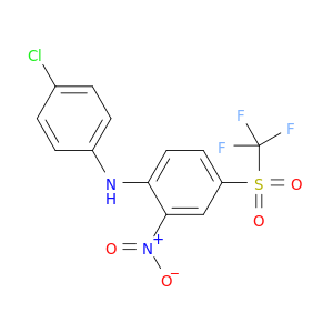 Benzenamine, N-(4-chlorophenyl)-2-nitro-4-[(trifluoromethyl)sulfonyl]-