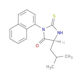 4-Imidazolidinone, 5-(2-methylpropyl)-3-(1-naphthalenyl)-2-thioxo-, (S)-